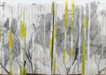 Tatiana Blanqué “Interferencias escondidas”  Obra recuperada, segmentada y ensamblada aleatoriamente 64 x 82 cm. x 2 (díptico) 