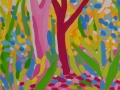 Atardecer-rosa-y-amarillo-en-el-bosque-20-x-29,5-cm-Gouache-sobre-papel
